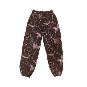 SHEIN Purple Lightning Pants | streetwear
